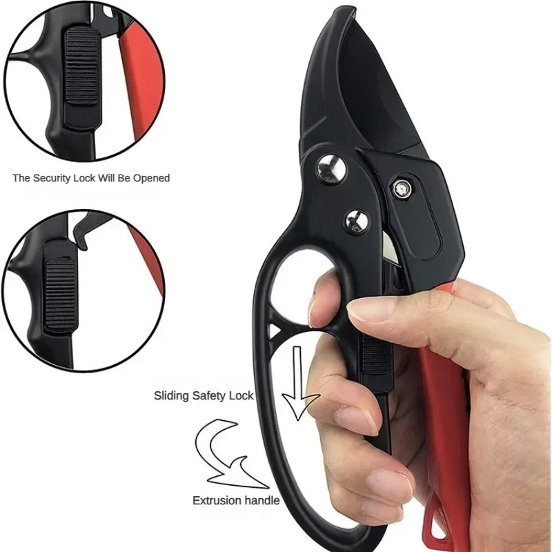 

Gardening Labor-saving Pruning Shears Segmented Hand Guard Fruit Tree Thick Branch Repair Scissors Garden Professional Tools