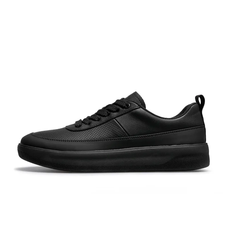 Men Fashion Punch Hole Breathable Leather Board Shoes Luxury Classic Women Platform Casual Shoes Versatile Sneakers for Men 2026