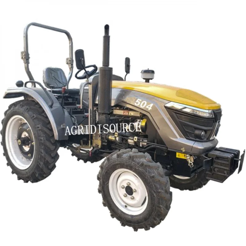 Long life：agricultural farm wheel tractors 704 70hp 4x4wd with small mini compact equipment