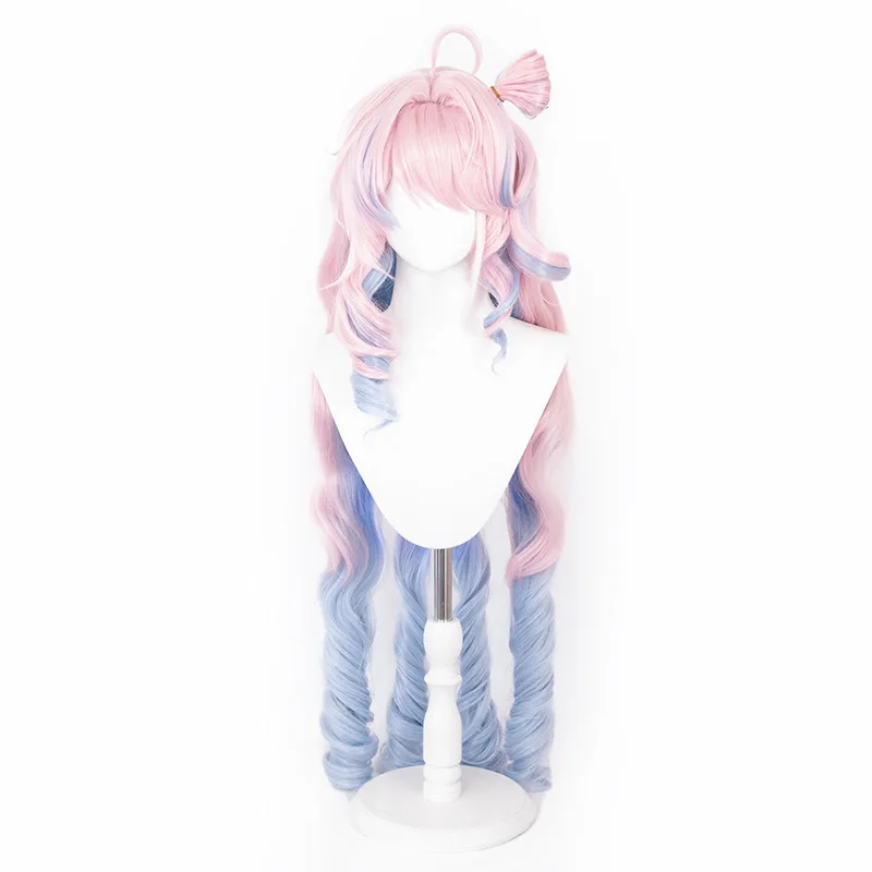 Game Wuthering Waves Denia Cosplay Costume Daily Pink Sloping Shoulders Long Sleeves Skirt Wig Woman Sexy Cute Carnival Suit view 6