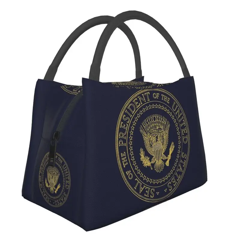 

US Seal Portable Lunch Box Women Multifunction Donald Trump Cooler Thermal Food Insulated Lunch Bag Travel Work Pinic Container