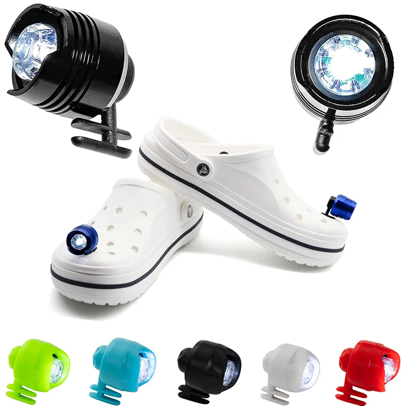 ZK20 Croc Headlights Funny Lights Waterproof LED Lights Outdoor Night Running Walking Lighting For Croc Shoe Decoration light