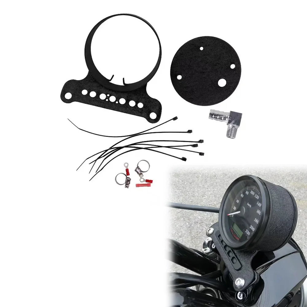 

Motorcycle Single Gauge Mounting Kit For Sportster 1200 X48 883 Dyna Street Bob Low Rider