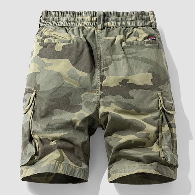 New Summer Men Cotton Cargo Camouflage Shorts Men Clothing Casual Breeche Bermuda Beach Breathable Jogger Short Man Dropshipping
