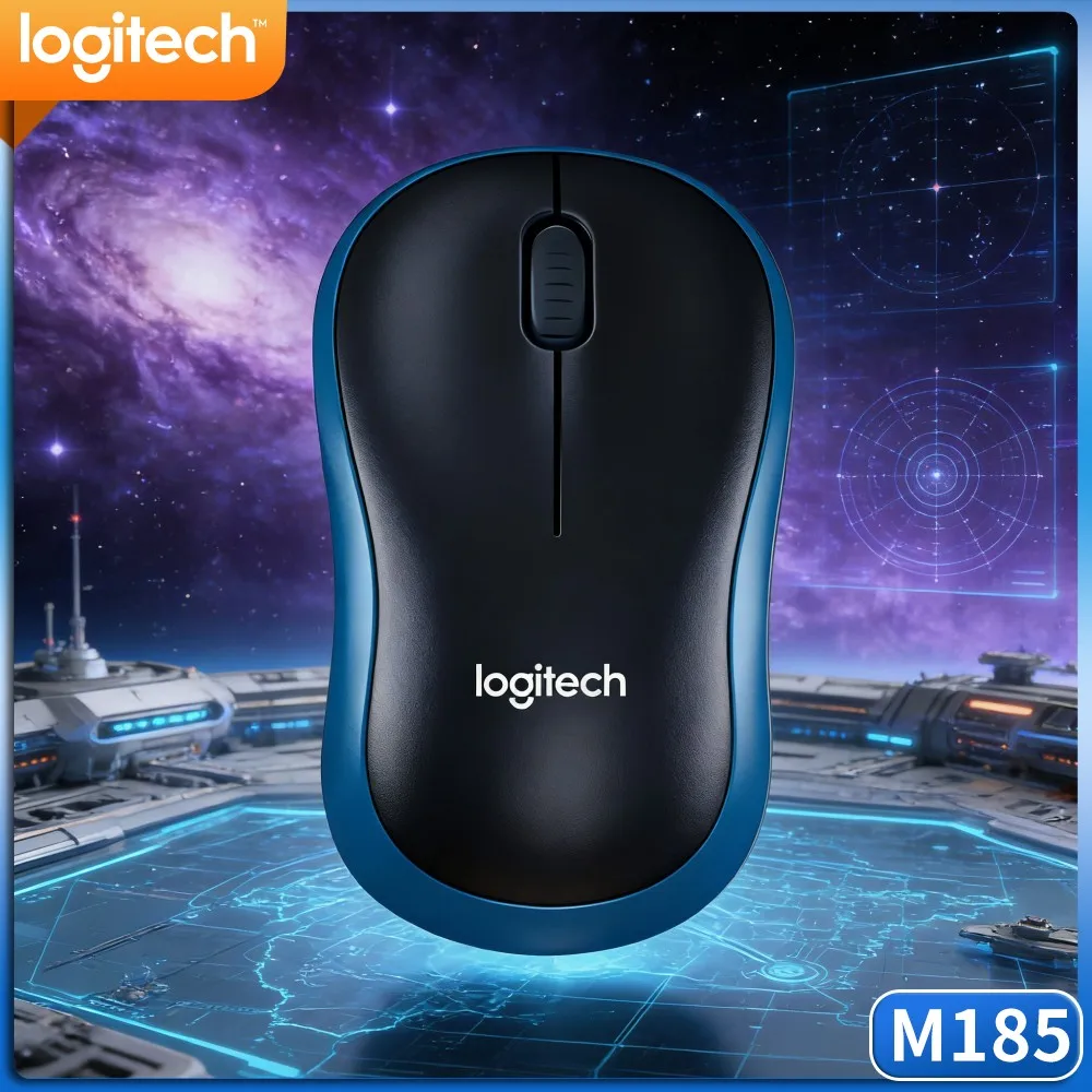 Logitech M185 On‑The‑Go Wireless Mouse, Slim Compact Build, Stable 2.4G, Perfect For Commuting And Business Travel