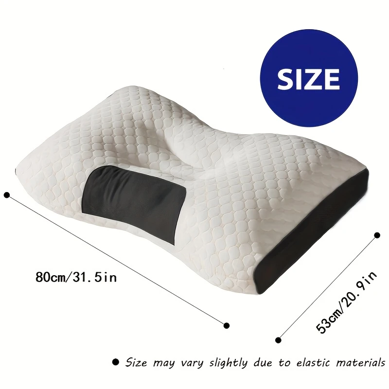 Knitted Neck Pillow Helps With Sleep And Neck Protection, Home Massage Pillow, High Rebound, No Deformation, Machine Washable