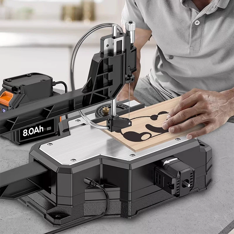 

Desktop Curved Saw, Small Household Woodworking, Dust-free Wood Cutting Machine, Wire Saw, Scroll Saw Multifunctional Flower Saw