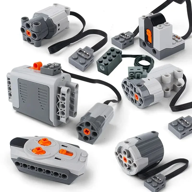 Modelo electrónico RC, accesorios de potencia de bloques de construcción, funciones de micromotor, Kit de Motor MOC, piezas técnicas, juguete creativo DIY