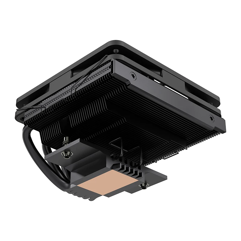 METALFISH DH670 Low Profile CPU Cooler 6 Heatpipes 67mm Height ITX CPU Radiator 120mm PWM Fan For LGA 1700 1200 2011 AM4 AM5 view 3