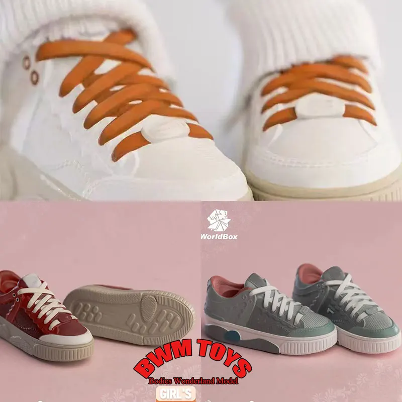 

В наличии WorldBox GS002 1/6 масштаб женщина-солдат на толстой подошве повседневная однотонная спортивная обувь для скейтборда для 12-дюймовой экшн-фигурки куклы