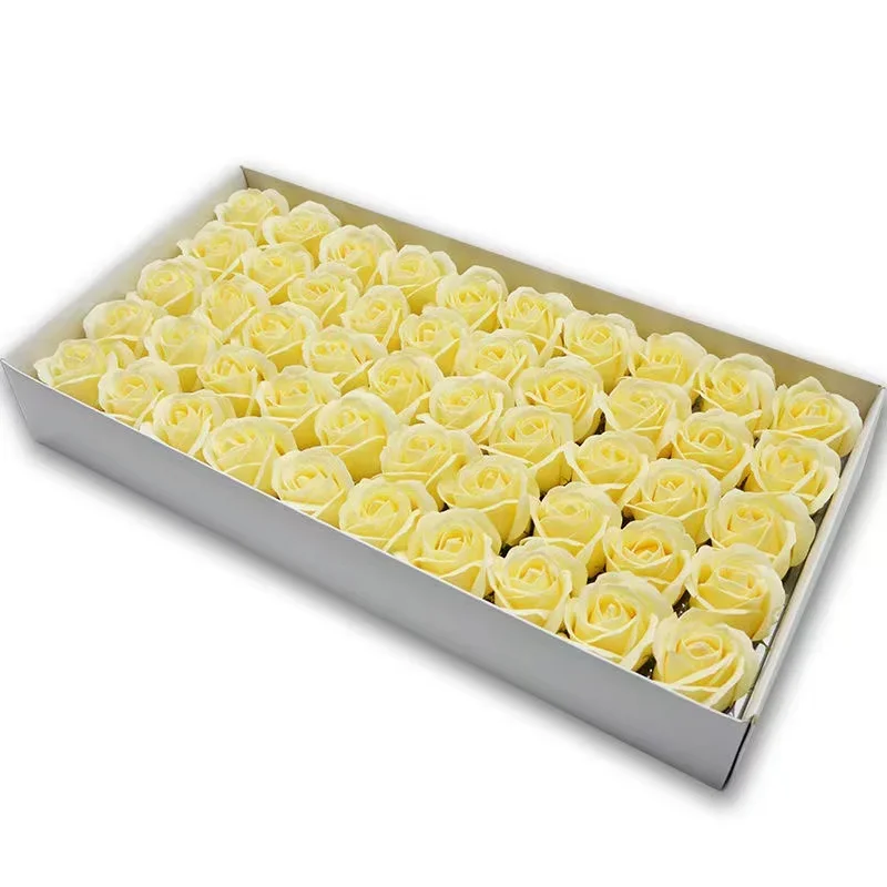 50pcs Artificial Soap Roses Flower Head, Wedding Gift