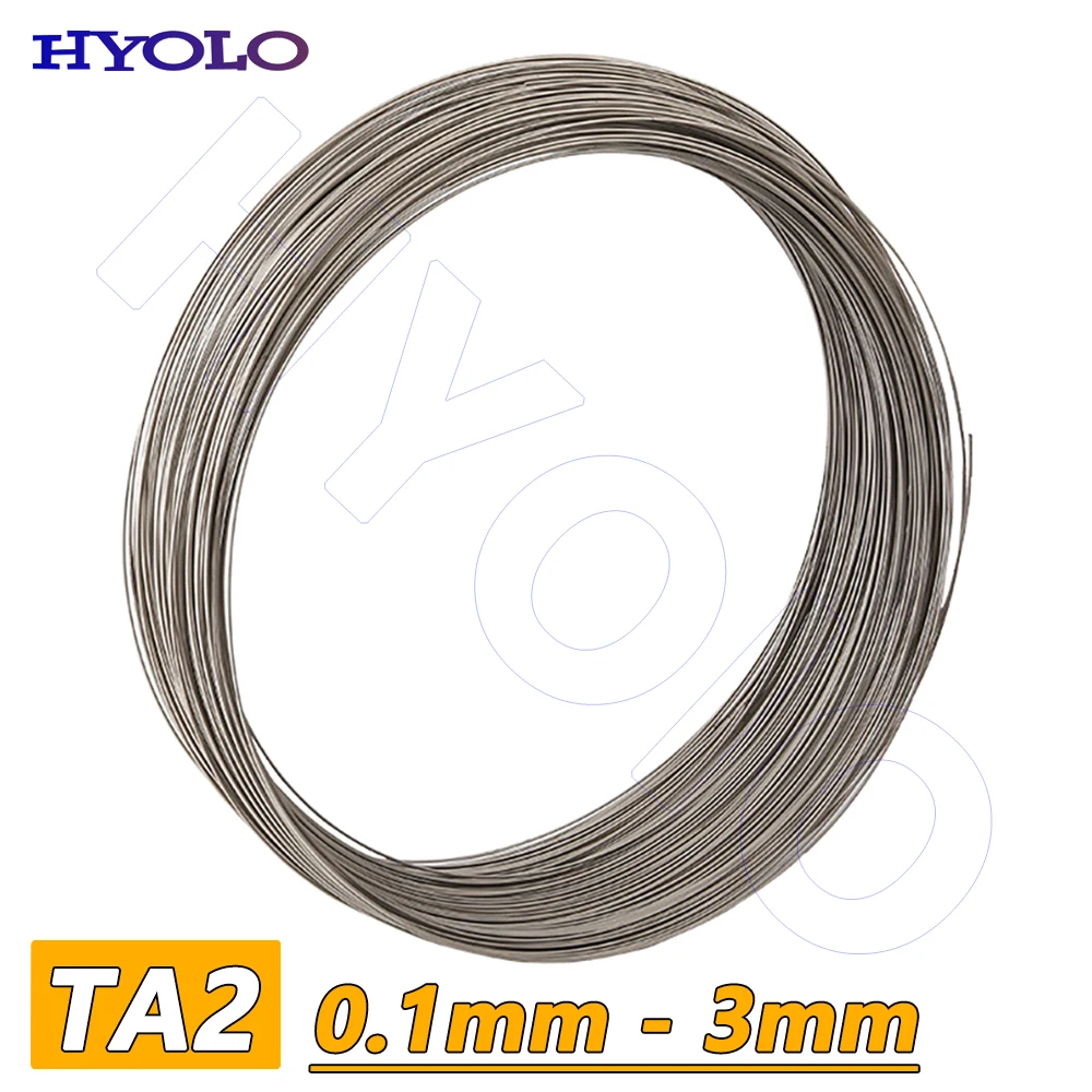 TA2Titanium Wire Round Metal Wires for Aerospace, Making Arts Crafts 0.1 0.2 0.3 0.4 0.5 0.6 0.7 0.8 1 1.2 1.5 1.6 2 to 3mm