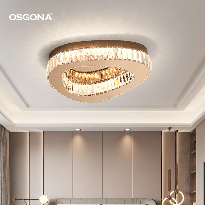 New Design Gold High Ceiling  Stainless Steel Led Ceiling Light Spotled  Light Spotround Ceiling Lamp for Indoor Home Lighting