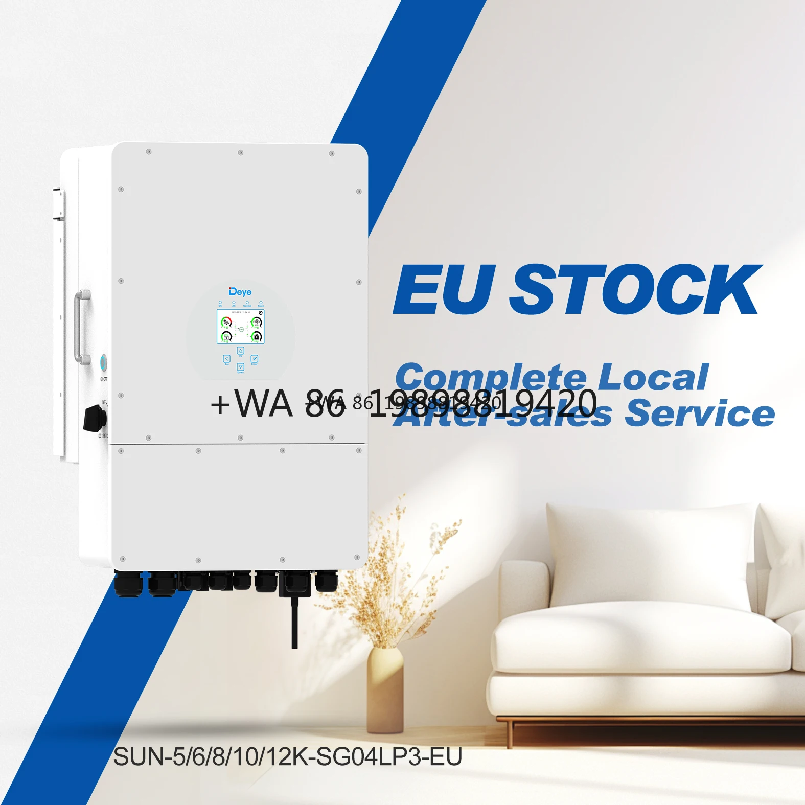 

POLAND Stock Deye SUN-3.6/5/6/7/7.6/8K-SG05LP1- 3.6k 5k 6k 7k 8k 10k 12k Single Phase Hybrid Inverter deye Sun-5k-sg03lp1-
