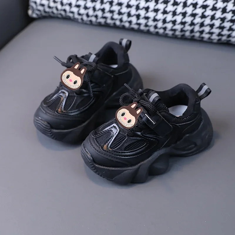 Sanrio lente labubu kindermode meisjes klittenband peuterschoenen jongens sneakers nieuwe lichtgewicht antislip casual schoenen met zachte zolen