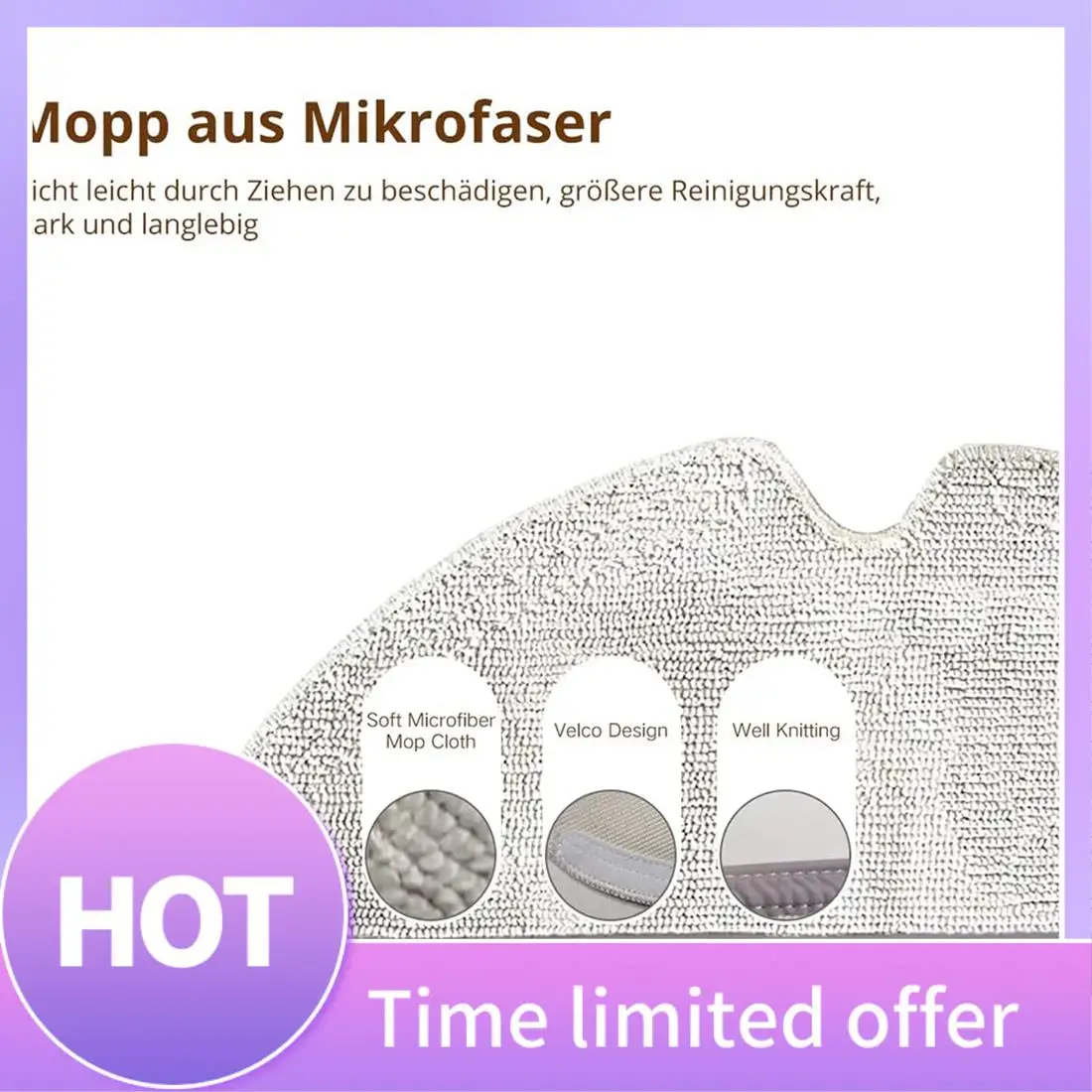 حزمة A11R مكونة من 4 فرش بديلة قابلة للغسل للمكنسة الكهربائية Xiaomi Roborock Q7 MAX / Q7 MAX+ Roborock #1