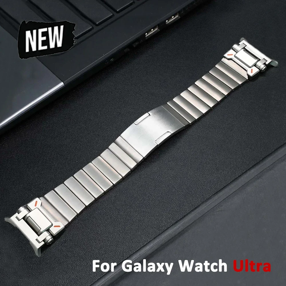 

Titanium Business Strap for Samsung Galaxy Watch Ultra 47mm Mecha Style Band for GALAXY watch 47 ULTRA Luxury Bracelet Watchband