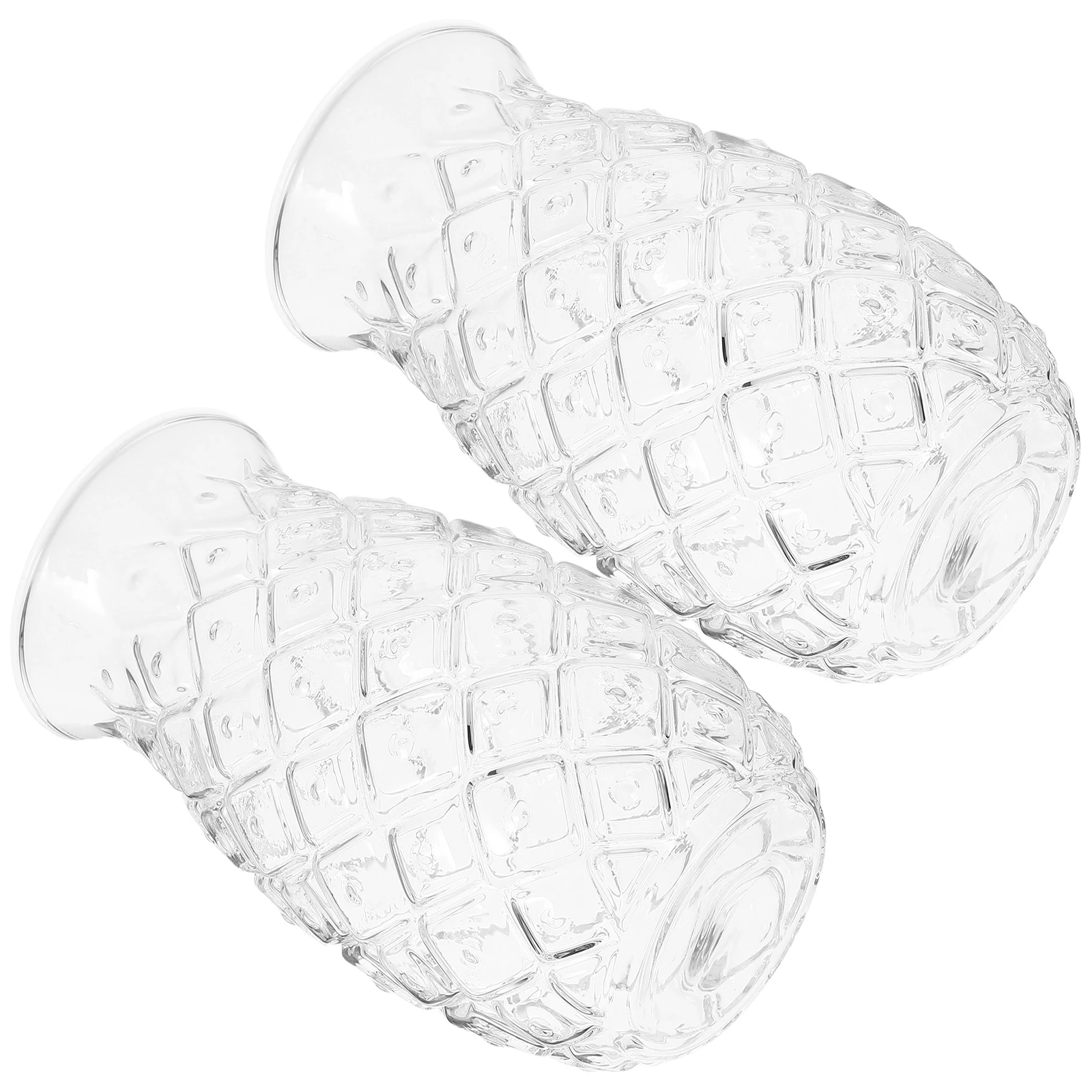 2 قطعة 480 مللي كوب مشروبات شفاف الأناناس الملمس متعدد الوظائف كأس النبيذ للحفلات البارات Ktv المطاعم المنازل #1