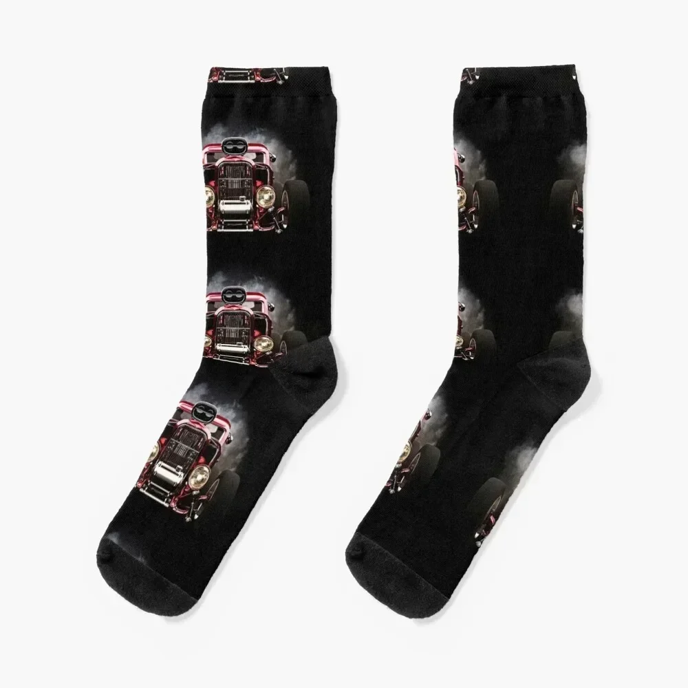 Smoke'n Hot Rod Socks anime Stockings new year Boy Socks Women's