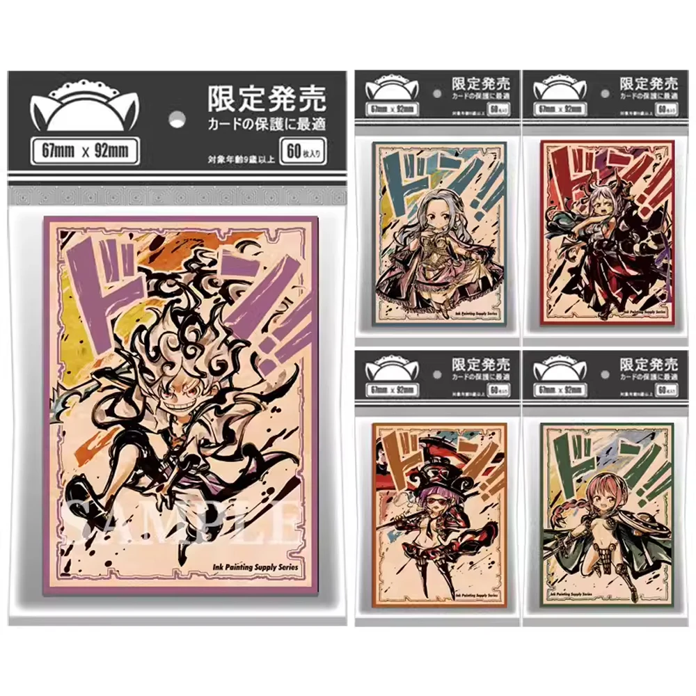60PCS One Piece Card Sleeves Laser Holographic Luffy Betty Vivi Card  Protector Sleeves 67x92mm Suitable for MTG/PTCG/OPCG Game