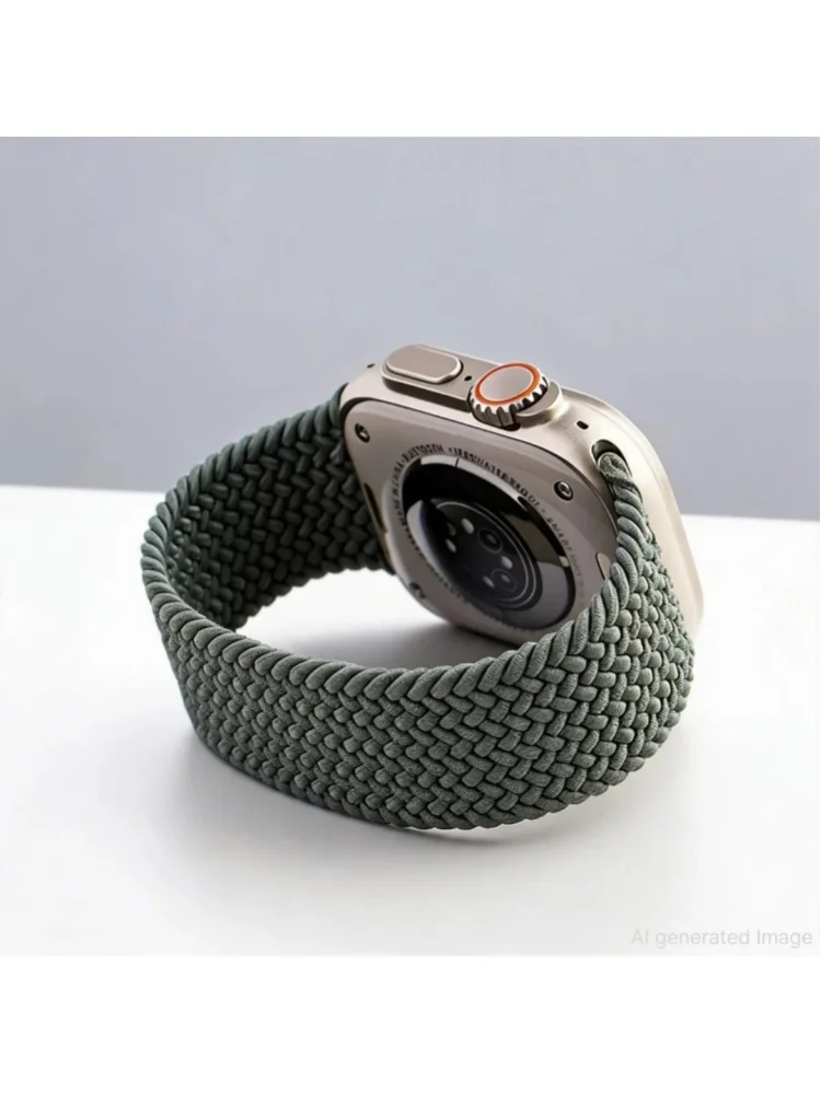 Geflochtenes Schlaufenarmband für Apple Watch Armbänder Ultra 3 2 49mm 44mm 41mm 40mm 42mm 46mm 45mm Armband iWatch Serie 11 SE3 10 9 8 7 6 5