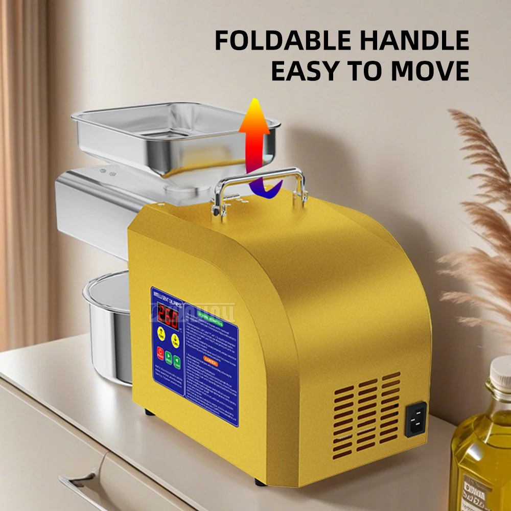 Sesame Seeds Oil Press Machine Automatic Cold Oil Extractor Expeller Presser Peanuts Almonds Wyciskarka Do Oleju Zimno