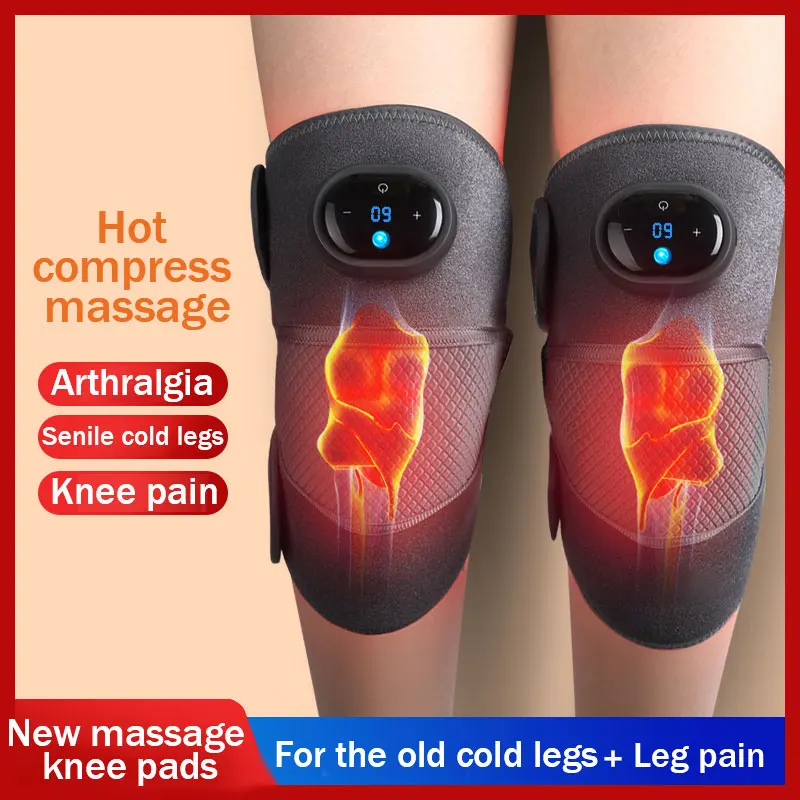 

Electric Heating Therapy Knee Vibration Massager Leg Joint Physiotherapy Elbow Warm Wrap Arthritis Pain Relief Knee Pad Massage