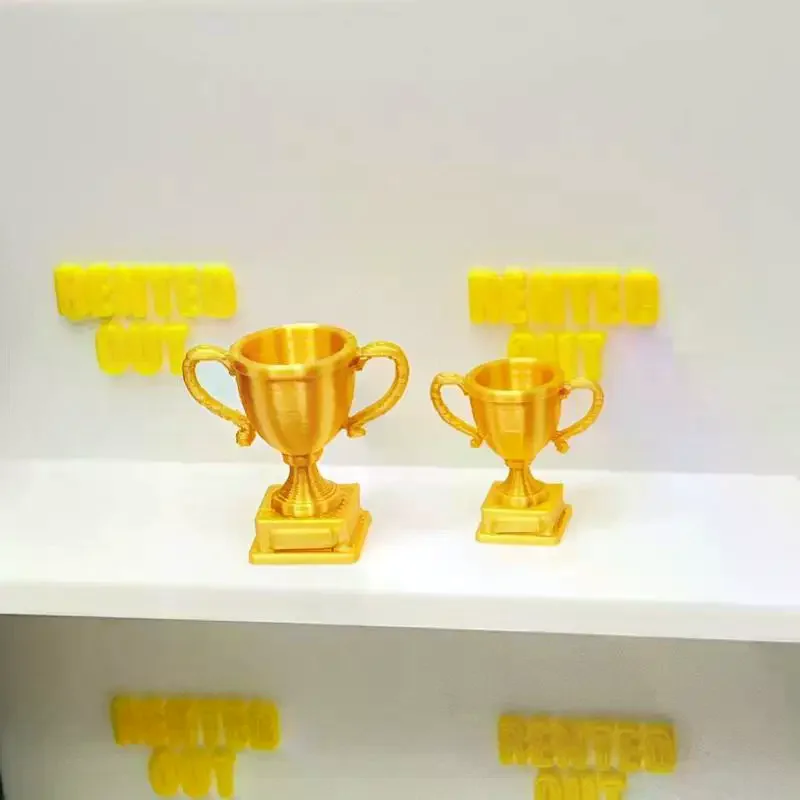 Mini Golden Trophy Toy With Realistic Appearance Fine Craftsmanship For Dollhouse Decoration Diorama Scene Making