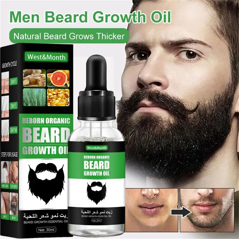 

Быстрое натуральное масло для роста бороды для зрелых мужчин, способствующее росту волос, утолщение, удлинение пухлой бороды, питание, гладкий уход за бородой