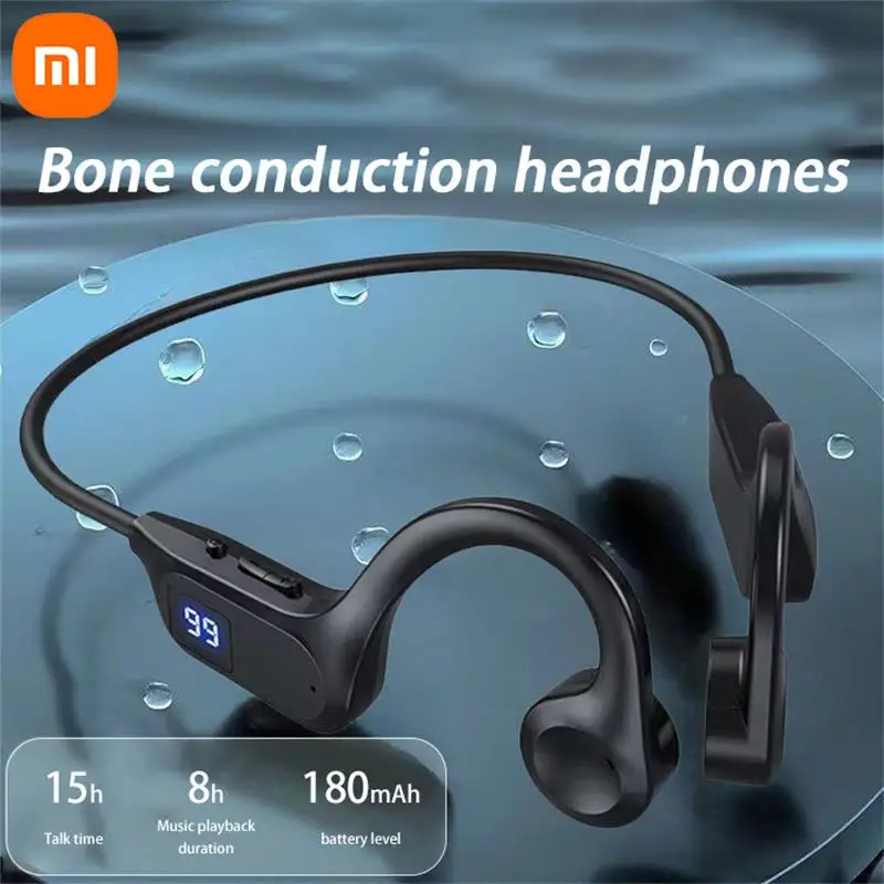 Xiaomi Wireless Bone Conduction Earphone X7 Sport Swimming Bluetooth Compatible Headphone Hand-free With Mic For Running Earbuds