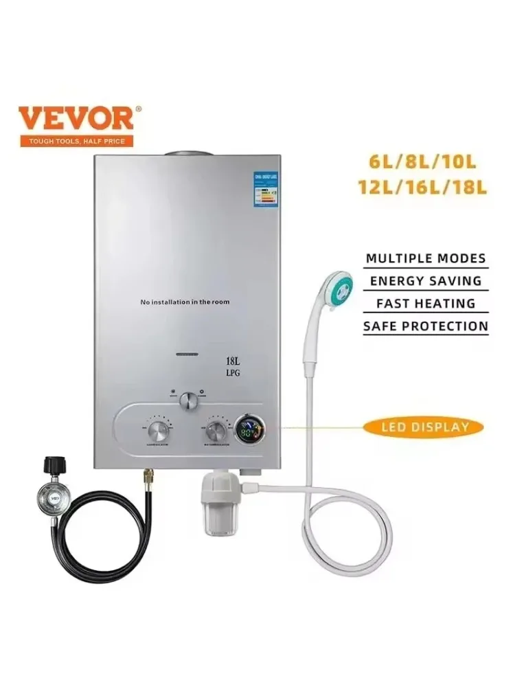 VEVOR Pro Leg Stretcher 220LBS Leg Stretch MachineLPGWaterHeaterPropaneGasLPGStainlessTanklessBoilerShowerKit - afbeelding 2
