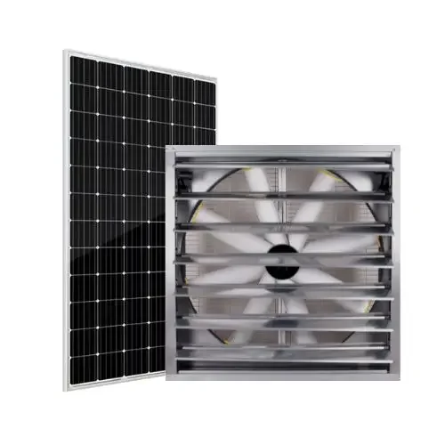 

48inch 440W Solar Wall Industrial Big Exhaust Negative Pressure Fan Air Flow Ventilation For Factory/Greenhouse/Farm