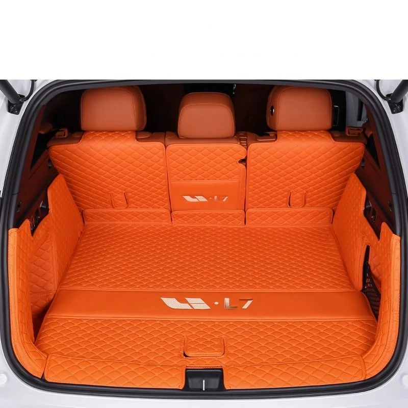 Custom Car Cargo Liner For Lixiang Li L7 2024 2023 Accessories  Waterproof Rear Trunk Cover Carpet Mat Tail Boot Leather Liner