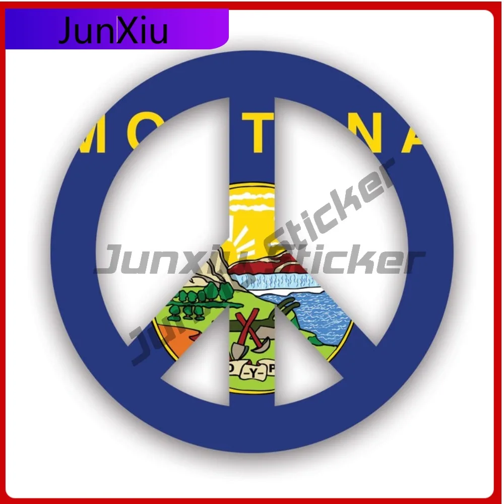 

Montana Flag Peace Scratch Resistant Sun Resistant Anime Style For Car Body Helmet Motorcycle Self Adhesive Easy To Remove