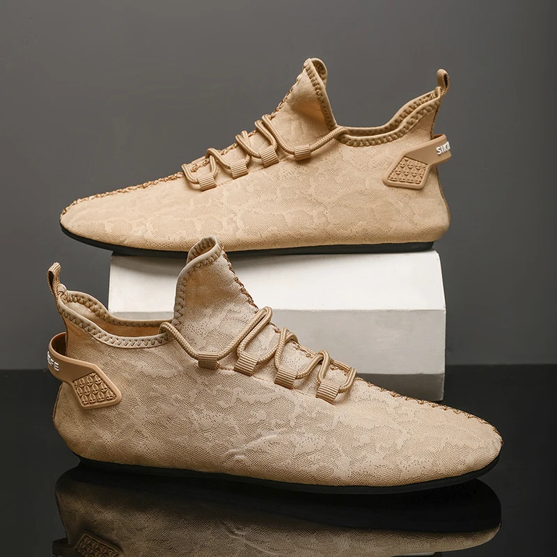 YRZL رجل الصيف المتسكعون الانزلاق على أحذية خفيفة الوزن عادية القيادة الأخفاف أحذية مشي مريحة للرجال عدم الانزلاق المتسكعون #5