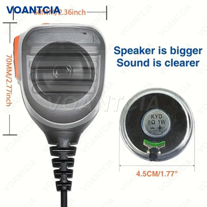 يده ميكروفون PTT Mic المتكلم ل Hytera HYT TC-510 TC-610 TC700 TC-700S TC700S TC-508 TC-500 TC-600 راديو