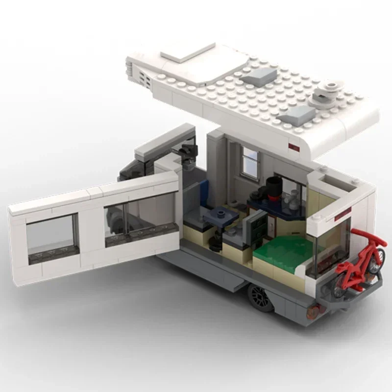 Moc Building Bricks City Car Model Motorhome Campervan Technology Modular Blocks Gifts Toys For Children DIY Sets Assembly