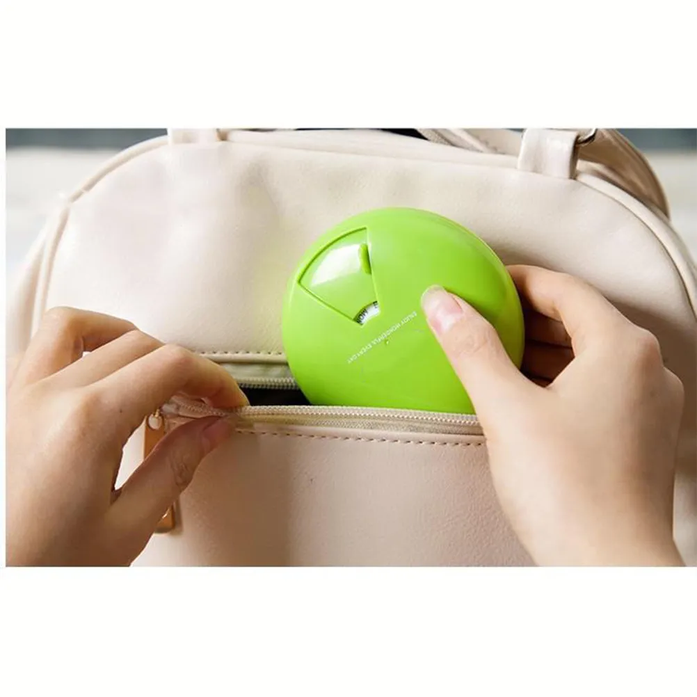 4Pcs Pill Organizer Box Weekly 7 Compartment Round Rotating Portable Medicine Case Lightweight Compact Plastic Storage Container