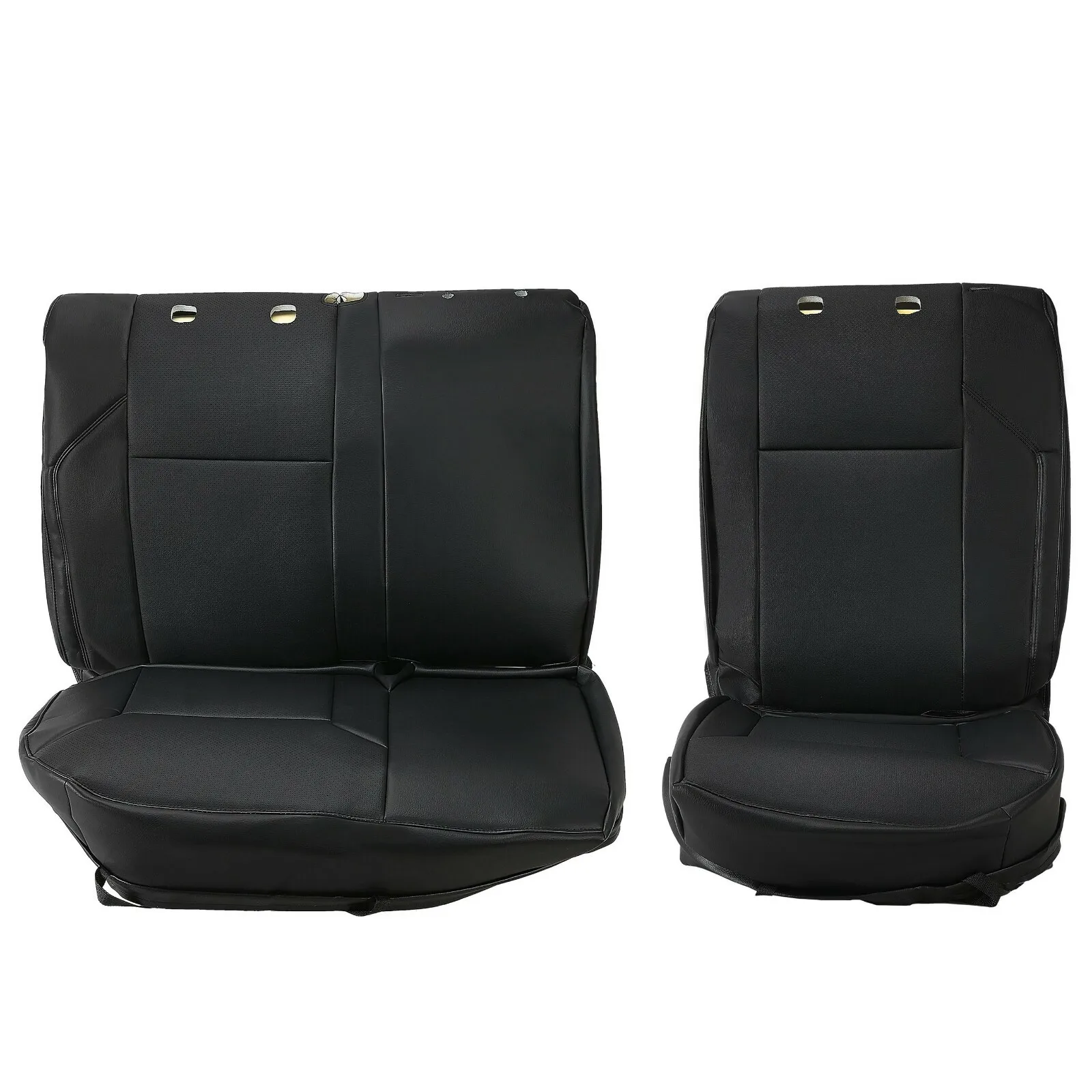 For Toyota Tacoma Crew Cab 2016-2021 2022 2023 Black Full Seat Covers Set F&R