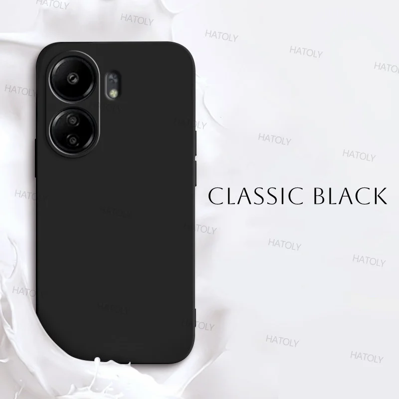 For Xiaomi Redmi 13C Case Xiaomi Redmi 13C Cover Luxury Original TPU Shockproof Liquid Silicone Protective Phone Cover Redmi 13C