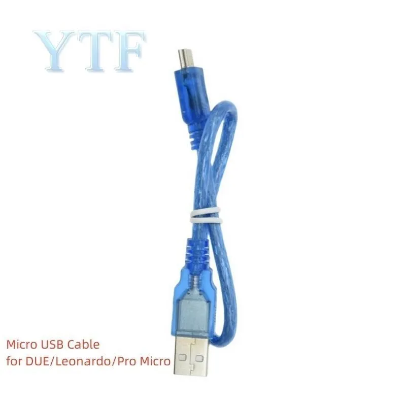30CM USB Cable for Uno R3/Nano/MEGA/Leonardo/Pro Micro/DUE Blue High Quality A Type USB/Mini USB/Micro USB Cable For Arduino