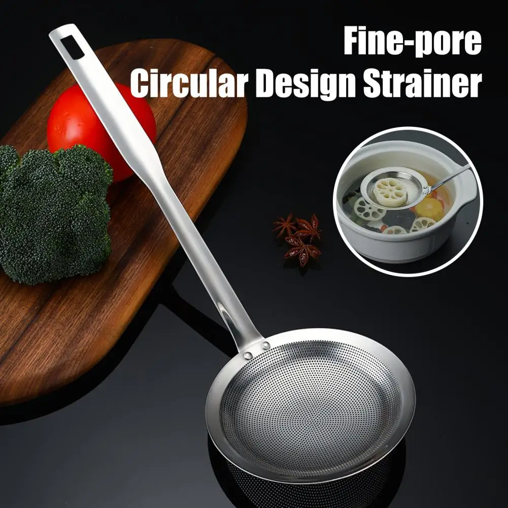 Fine Mesh Screen Stainless Steel Fine Mesh Skimmer Spoons Colander Set for Easy Oil Filter Grease Skimming Premium for Rapid