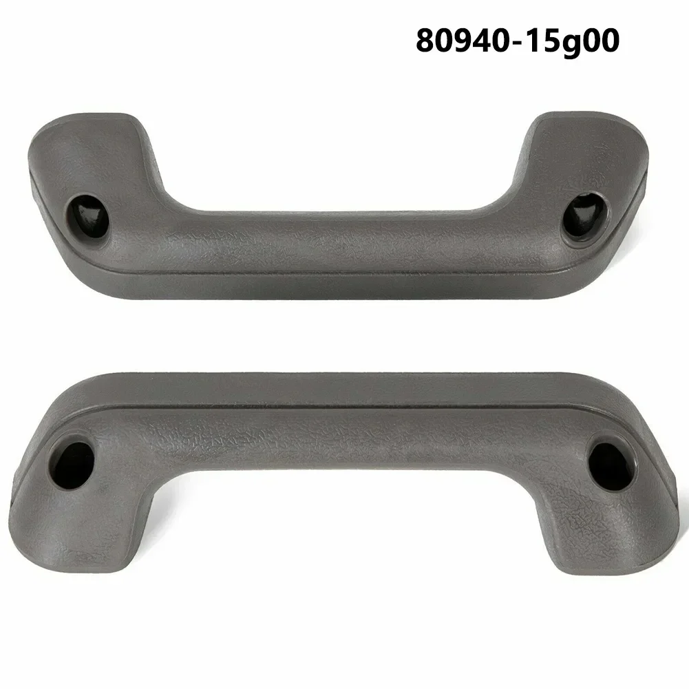 2Pcs Grey Handrails For Nissan For Hardbody D21 Frontier Pickup 1986-1997 Armrest Door Handle Pair 80940-15g00