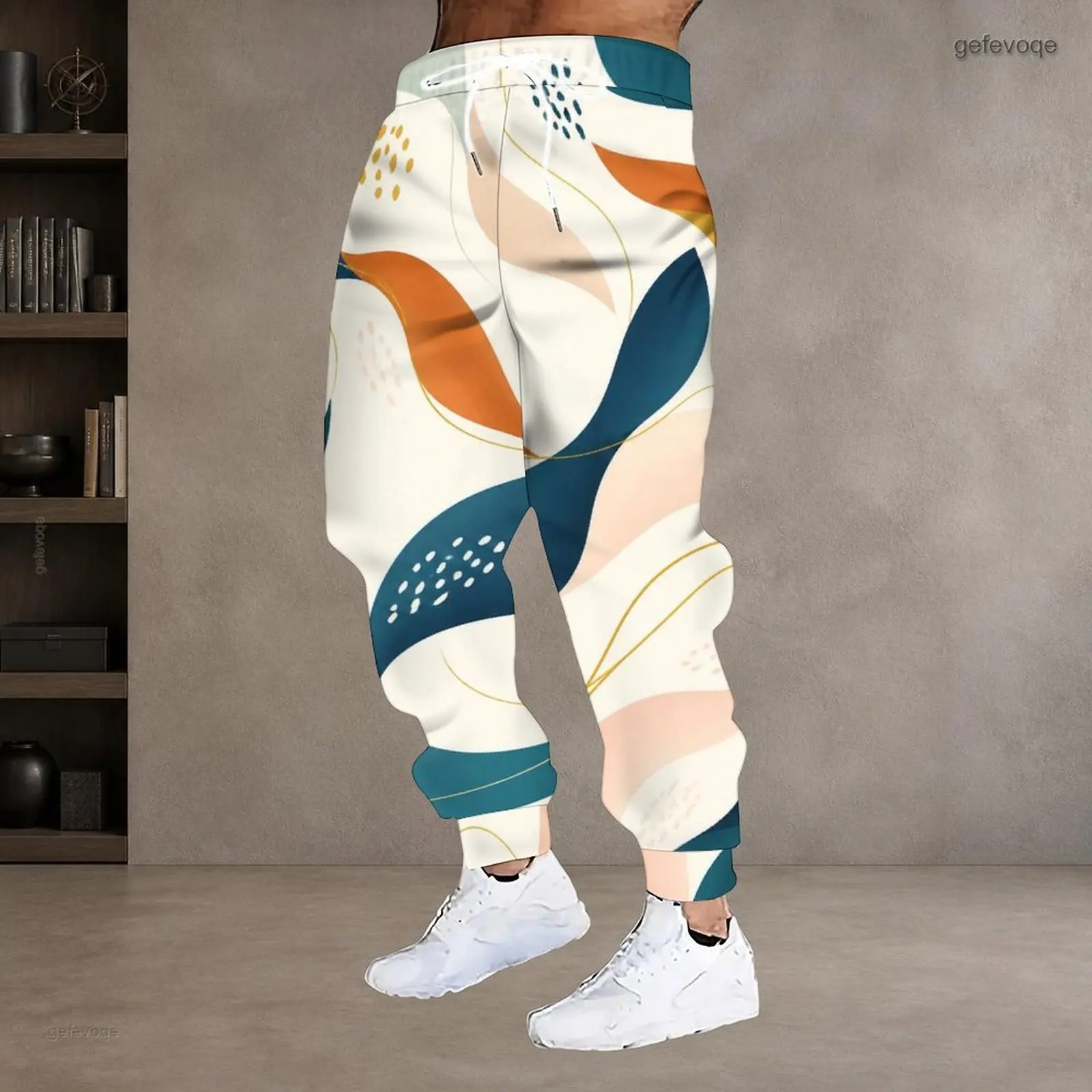 Men's Printed Drawstring Joggers — product detail 6
