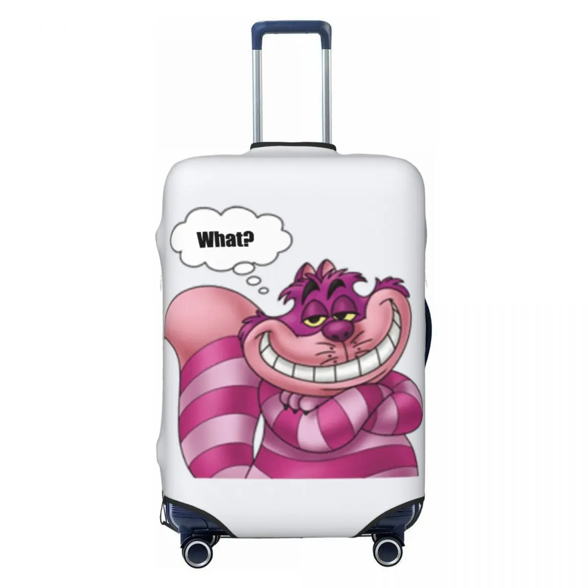 

Custom Cheshires Cat Suitcase Cover Washable Travel Luggage Covers for 18-32 inch