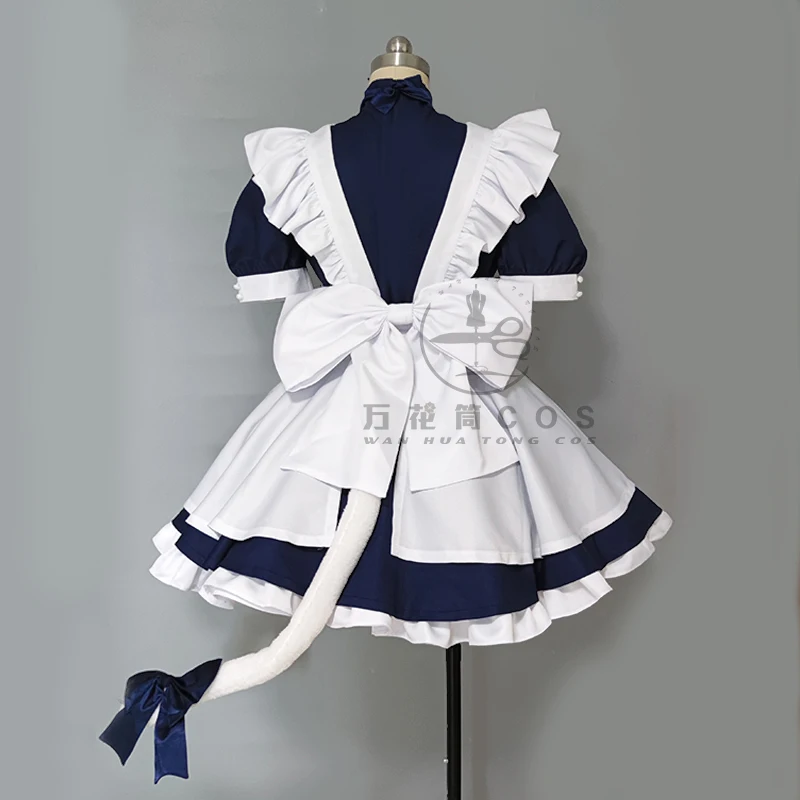 COS-HoHo Anime Di Gi Charat Dejiko Maid Dress Nifty Lovely Uniform Cosplay Costume Halloween Party Outfit S-XXL Custom-made