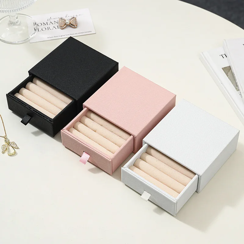 

Portable Multi-functional Jewelry Box, Ring, Stud Earrings, Earrings, Storage Box, Flip Cover, Travel Exquisite PU Trinket Box.