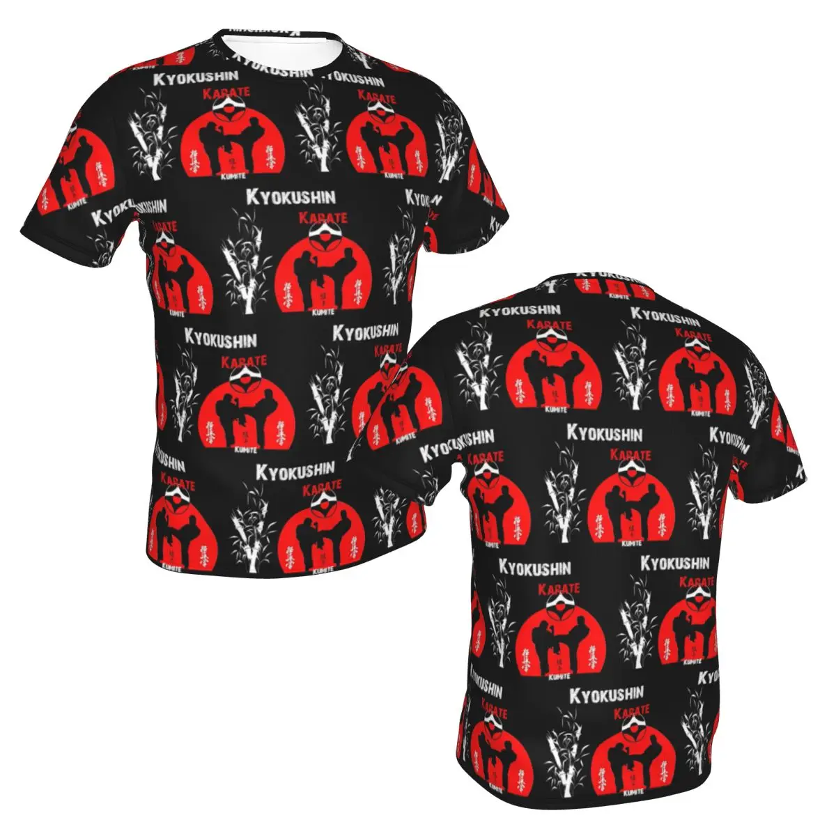 100% Cotton Kyokushi Karate Kumite Scene T-Shirt Men's Funny T Shirt Men Crew Neck Summer Shirts Tops