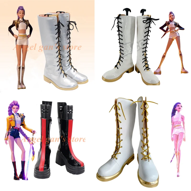 Rumi Dance Outfit Schoenen KPop Demon Hunters Cosplay Laarzen Volwassen Kinderen Halloween Carnaval Schoenen