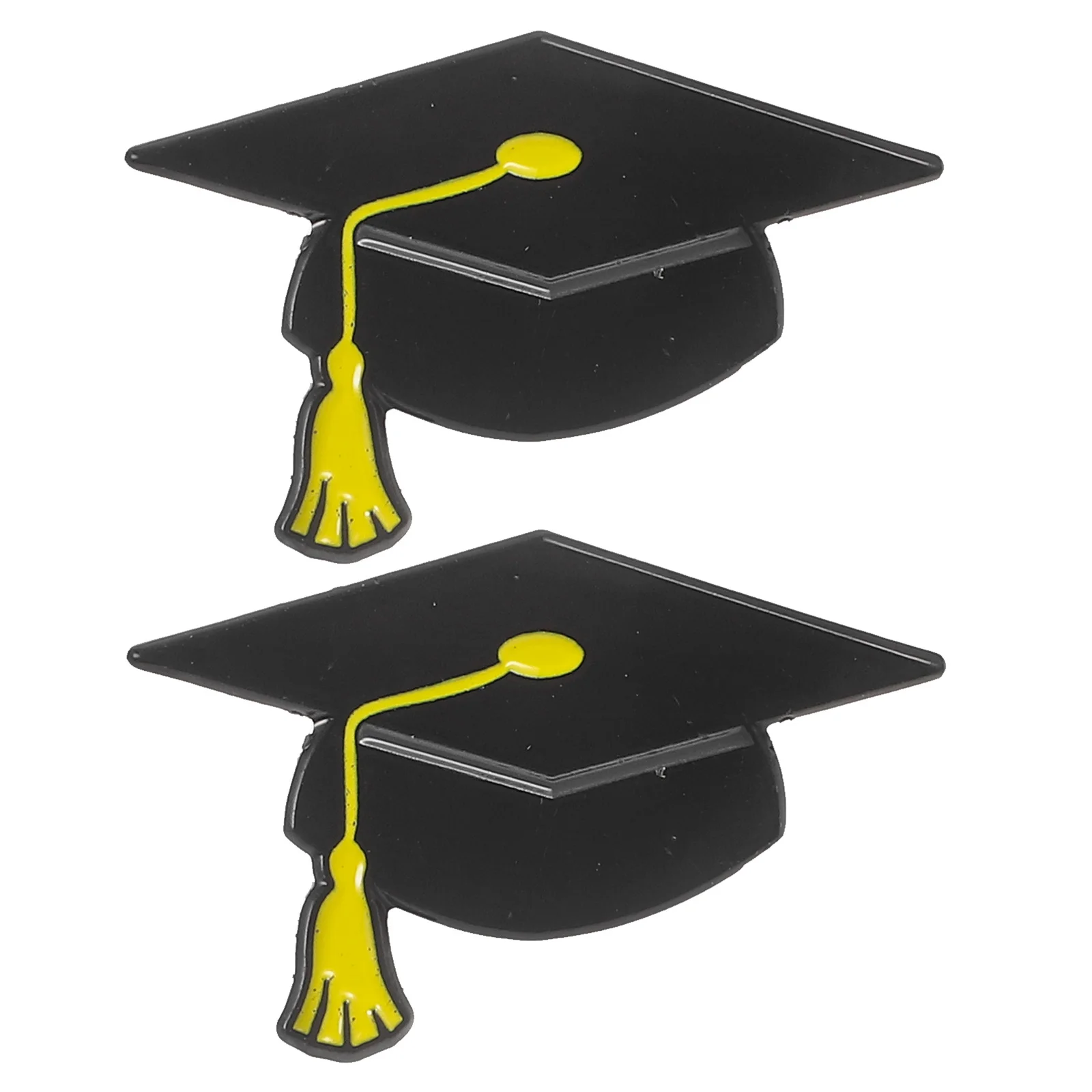 2 قطعة قبعة التخرج بروش دبوس سبائك معدنية دائم الزخرفية التلبيب دبوس ل الدعاوى البلوزات القبعات حقائب اليد قبعة التخرج بروش #3